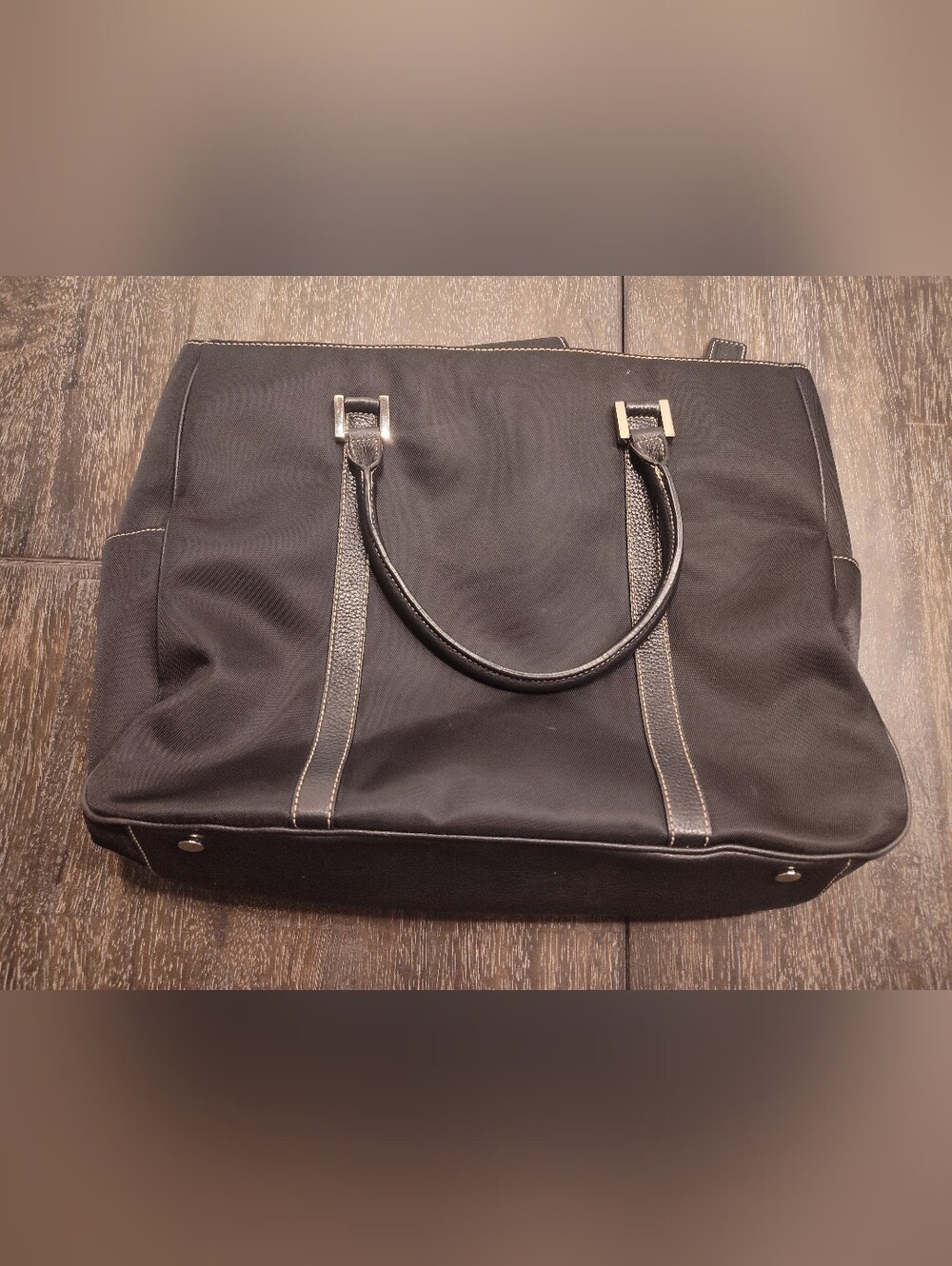 Vintage Fossil Men's Travel Tote Bag with Dual Handles